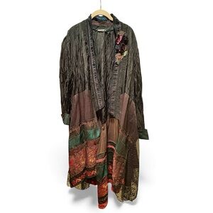 Lee Andersen Artistic Patchwork Duster Coat – Size L